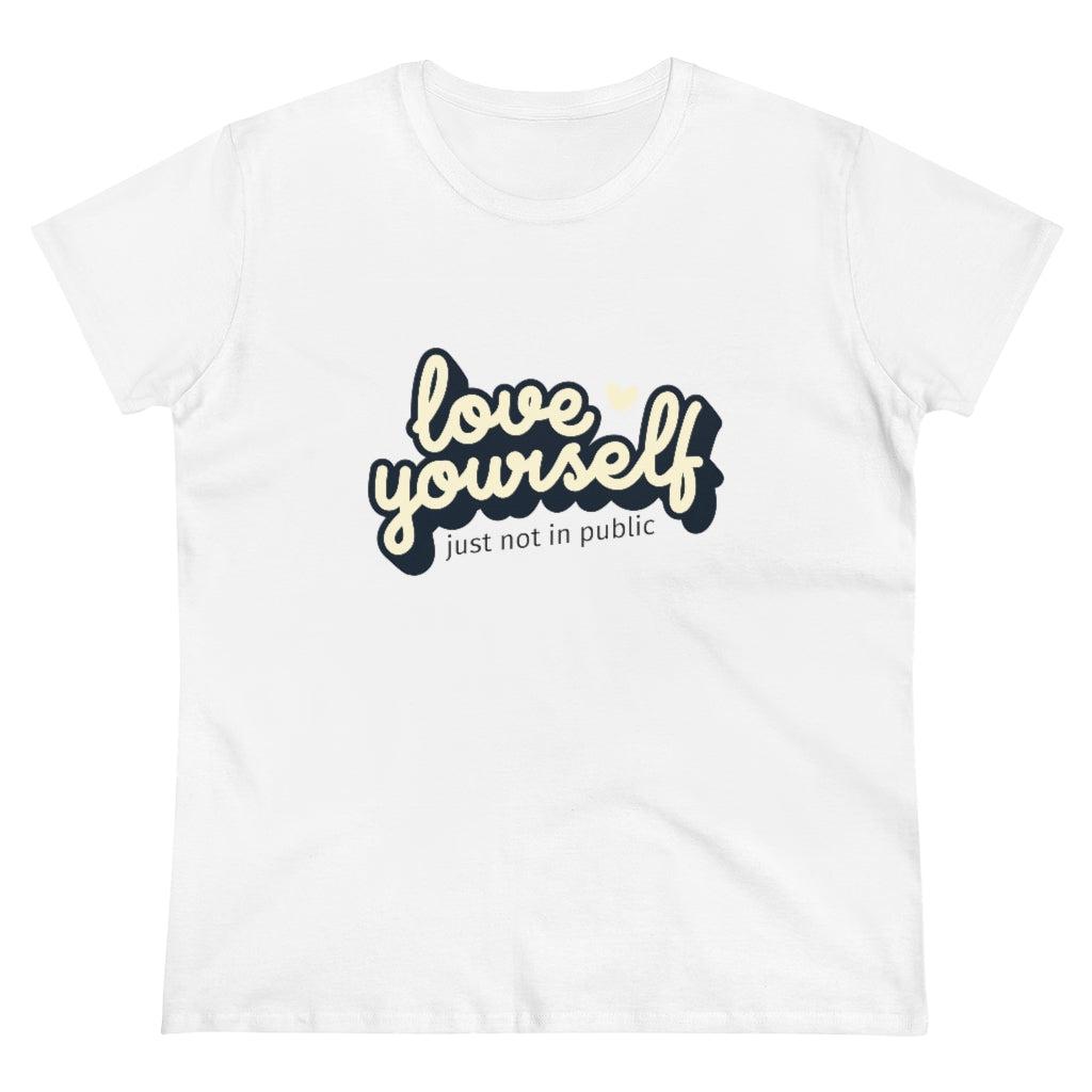 Love Yourself-Women's Heavy Cotton Tee-T-Shirt-ARC Designs