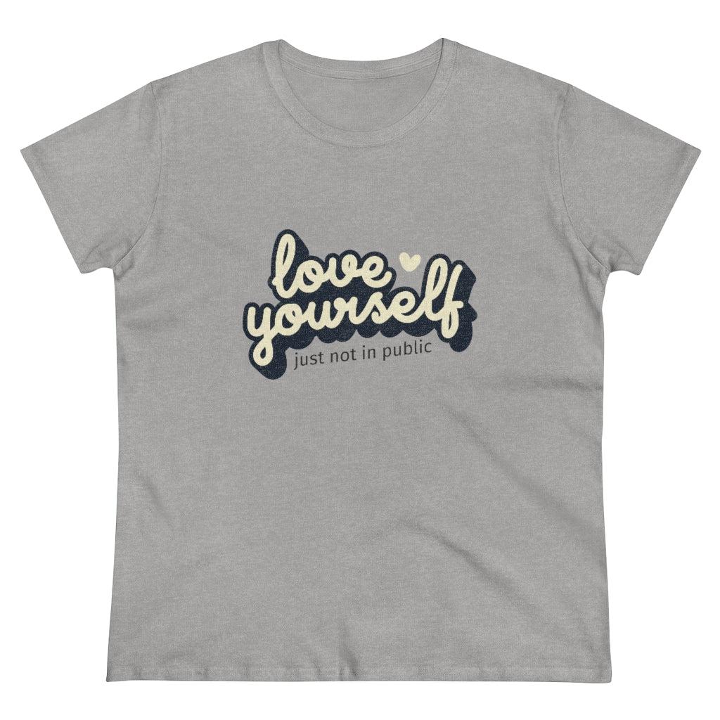 Love Yourself-Women's Heavy Cotton Tee-T-Shirt-ARC Designs