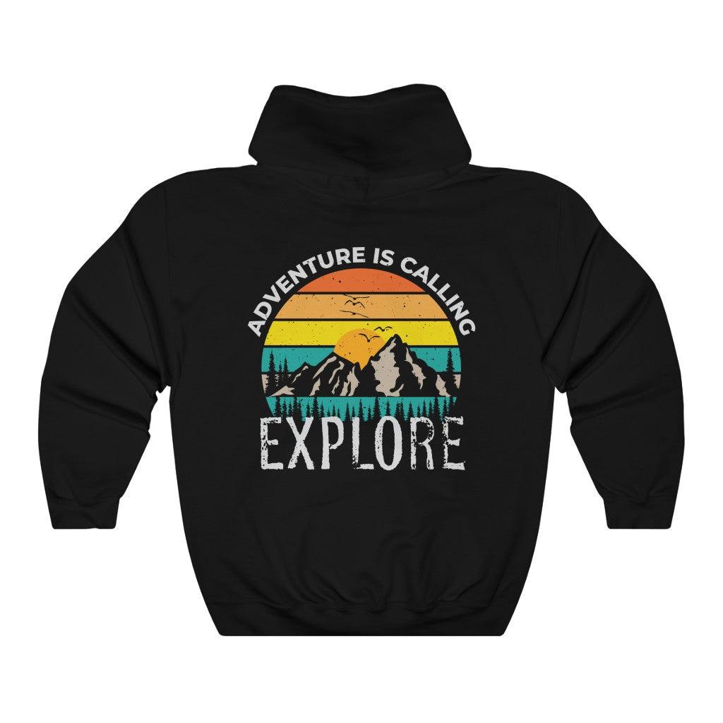 Adventure Is Calling Explore-Unisex Heavy Blend Hoodie