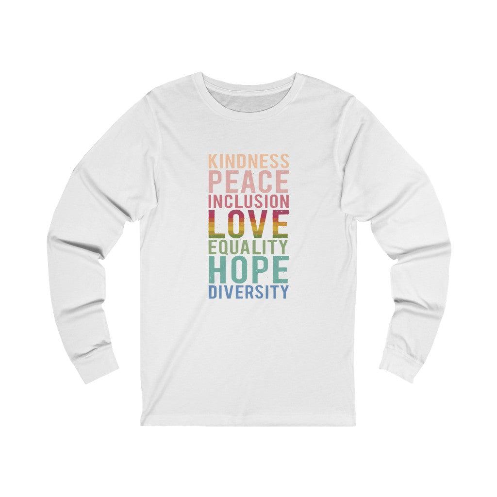 Peace Love Hope-Unisex Jersey Long Sleeve Tee-Long-sleeve-ARC Designs