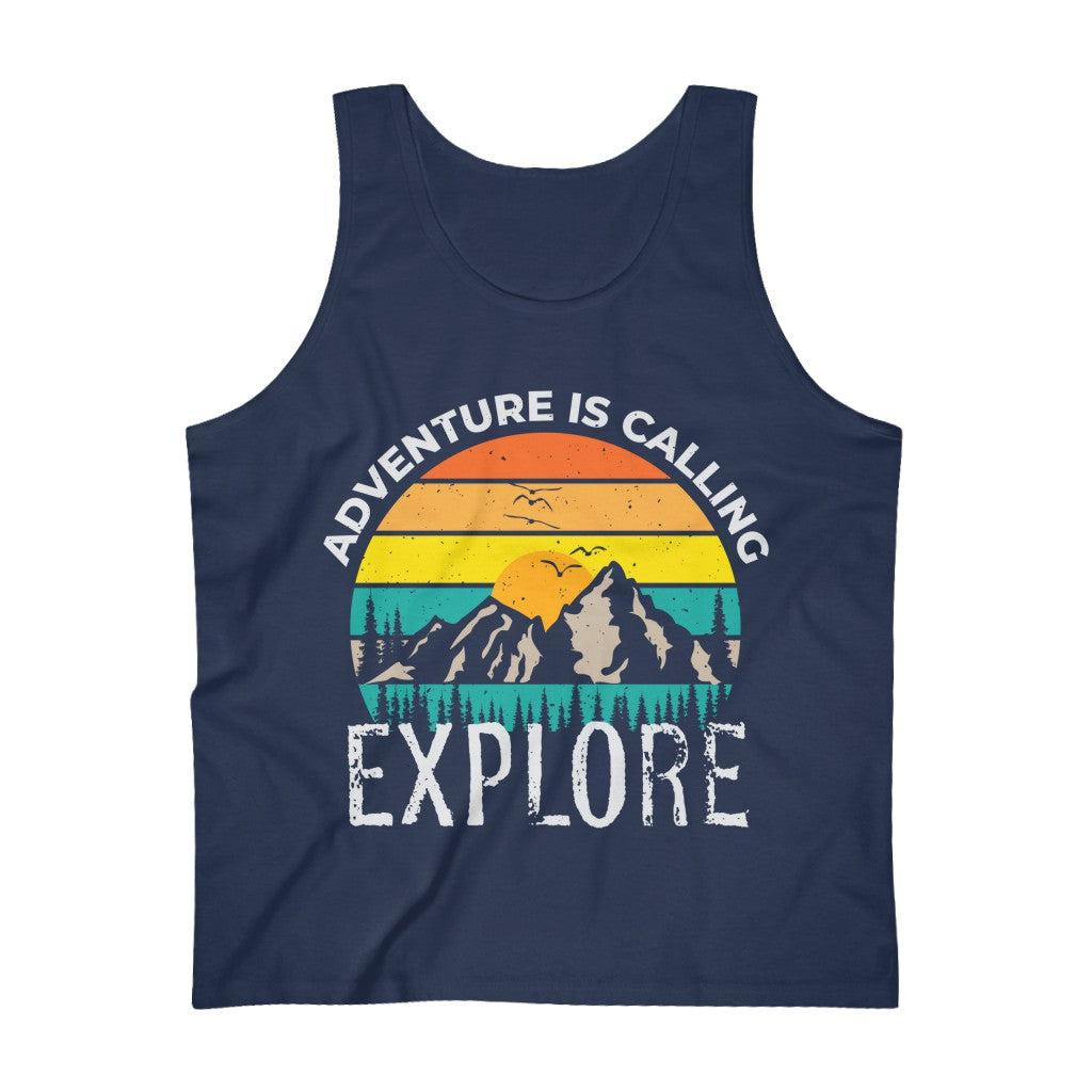 Adventure Is Calling Explore-Men's Ultra Cotton Tank Top