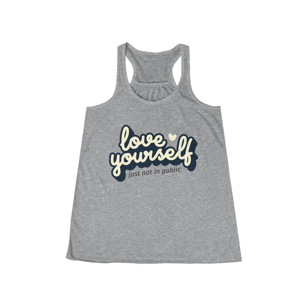 Love Yourself-Women's Flowy Racerback Tank