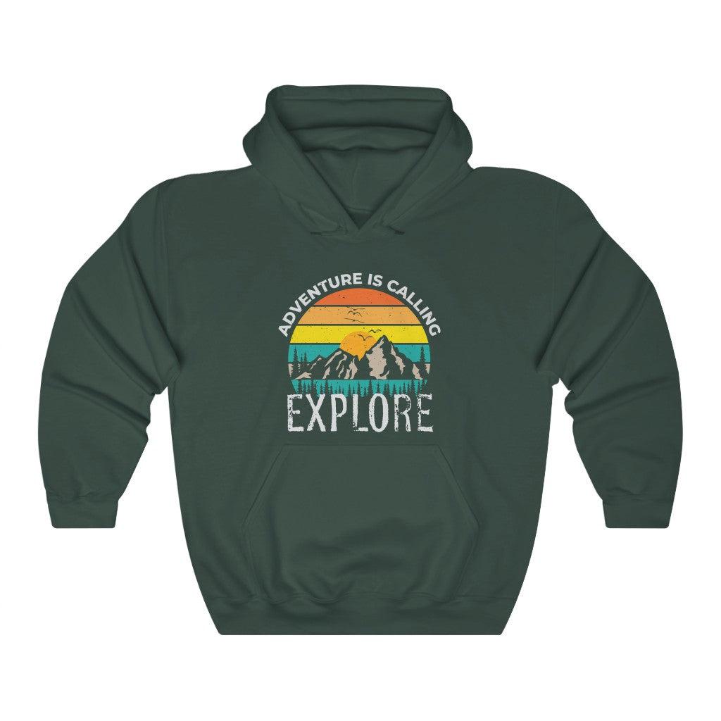 Adventure Is Calling Explore-Unisex Heavy Blend Hoodie