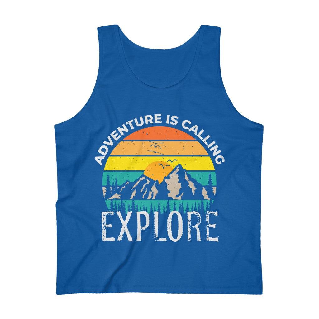 Adventure Is Calling Explore-Men's Ultra Cotton Tank Top