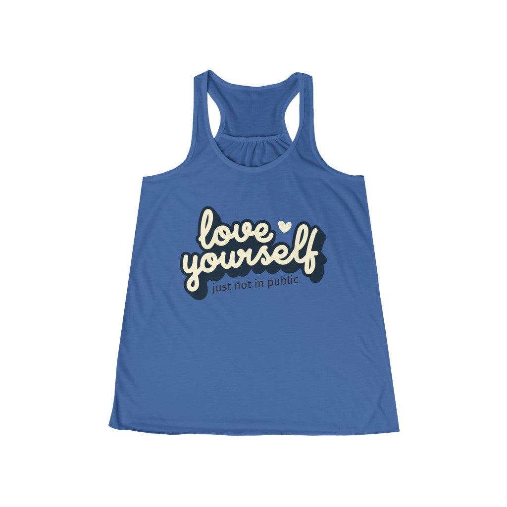 Love Yourself-Women's Flowy Racerback Tank