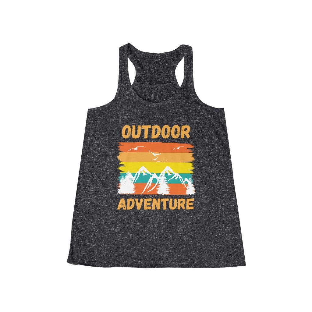 Outdoor Adventure-Women's Flowy Racerback Tank