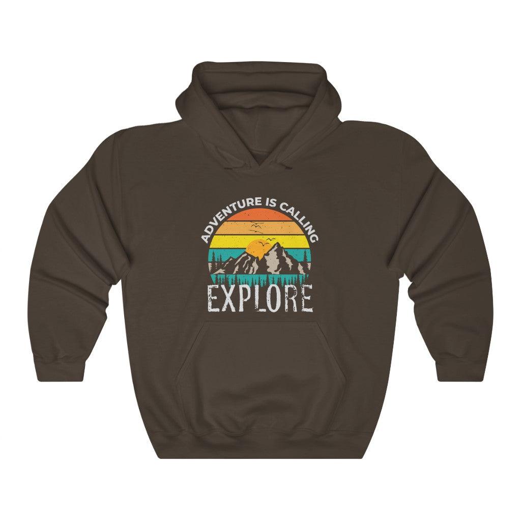 Adventure Is Calling Explore-Unisex Heavy Blend Hoodie