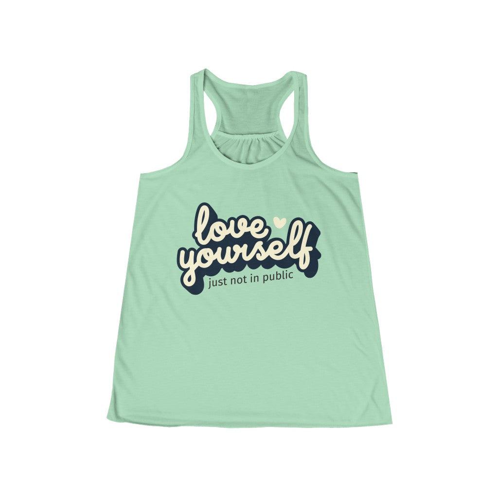 Love Yourself-Women's Flowy Racerback Tank