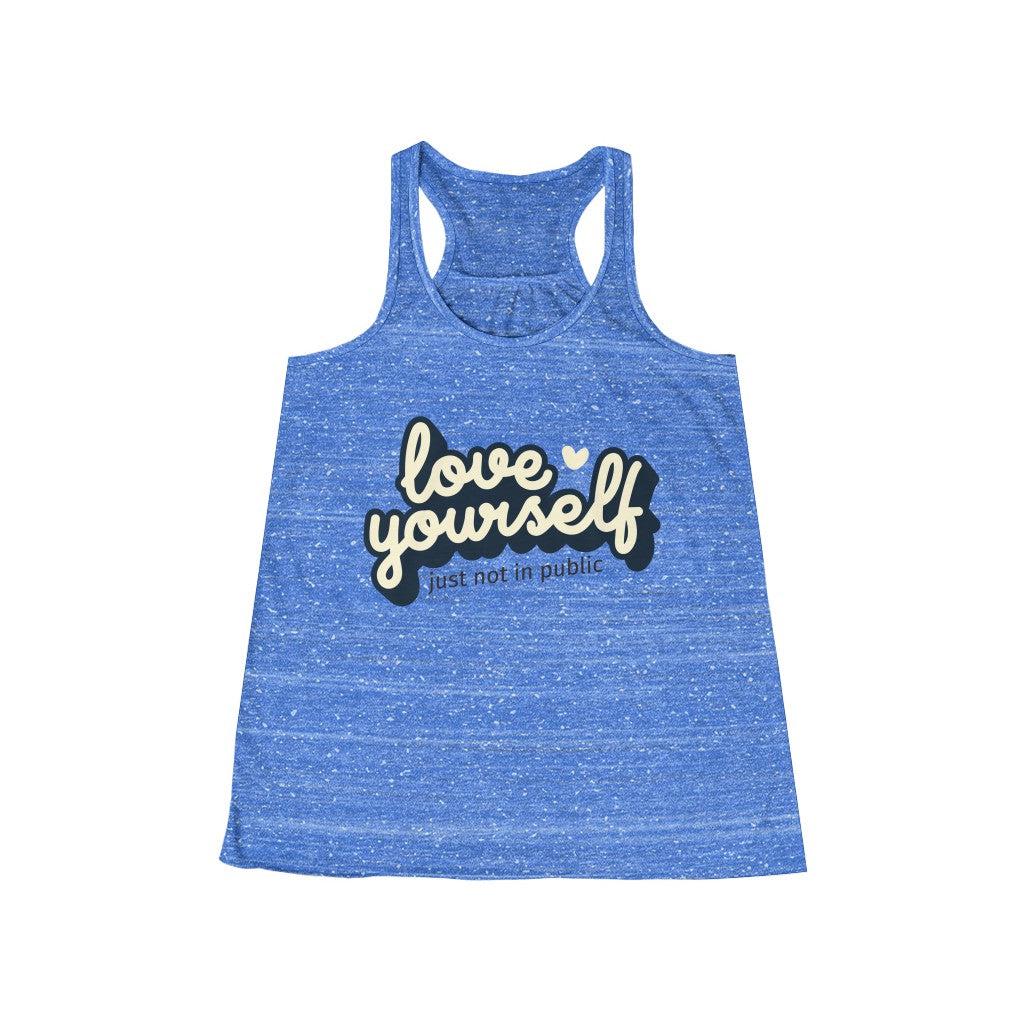 Love Yourself-Women's Flowy Racerback Tank