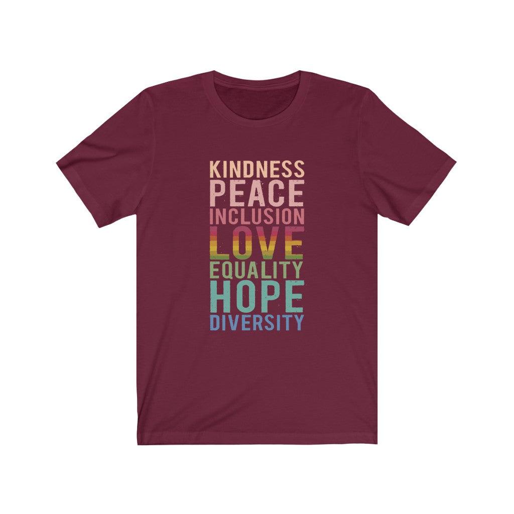 Peace Love Hope-Unisex Jersey Short Sleeve Tee-T-Shirt-ARC Designs