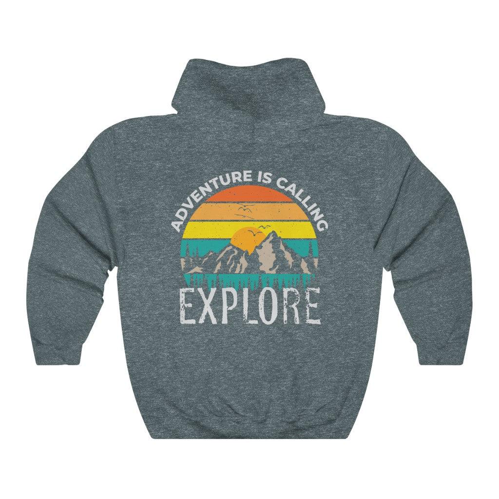 Adventure Is Calling Explore-Unisex Heavy Blend Hoodie