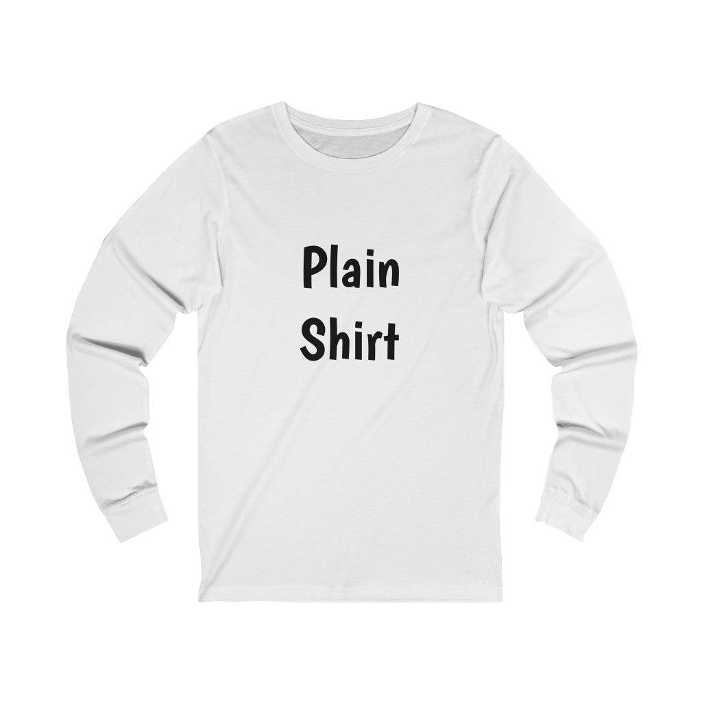 Plain Shirt-Unisex Jersey Long Sleeve Tee - ACRC Designs