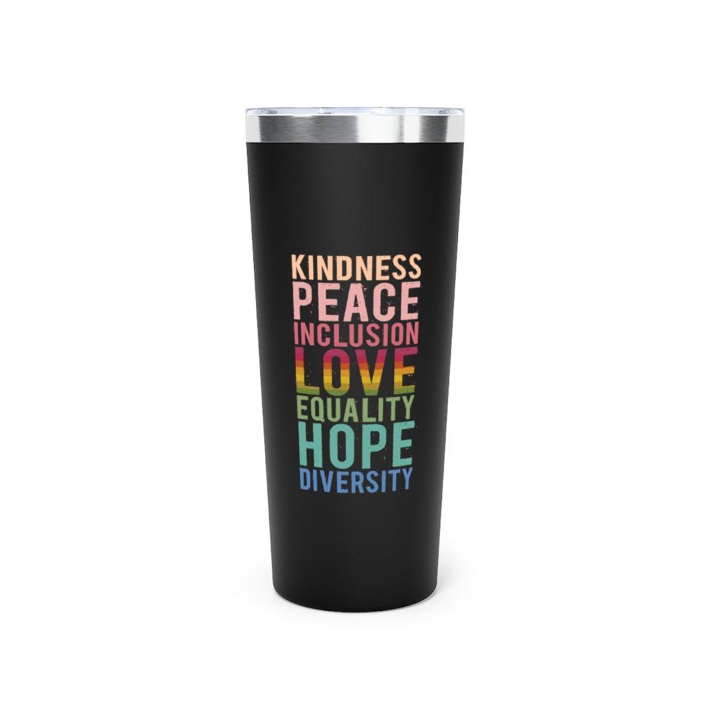 Peace + Love + Hope Copper Vacuum Insulated 22oz Tumbler-Mug-ARC Designs