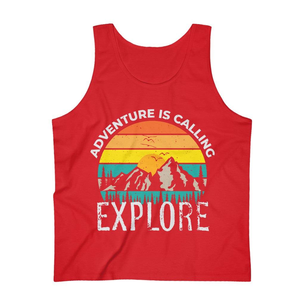 Adventure Is Calling Explore-Men's Ultra Cotton Tank Top