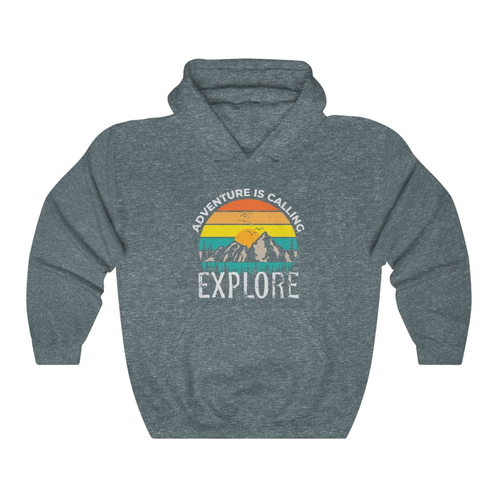 Adventure Is Calling Explore-Unisex Heavy Blend Hoodie