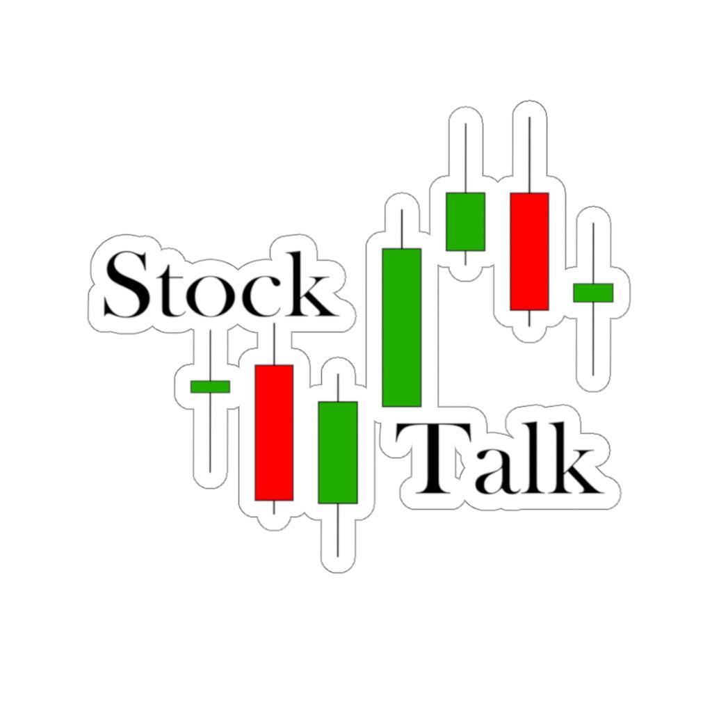 Stock Talk-Kiss-Cut Stickers - ACRC Designs