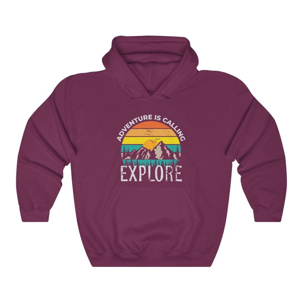 Adventure Is Calling Explore-Unisex Heavy Blend Hoodie