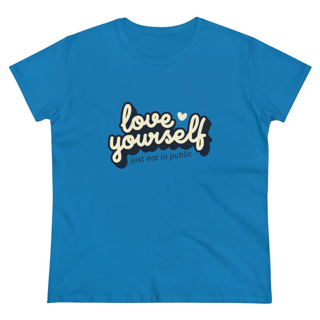 Love Yourself-Women's Heavy Cotton Tee-T-Shirt-ARC Designs