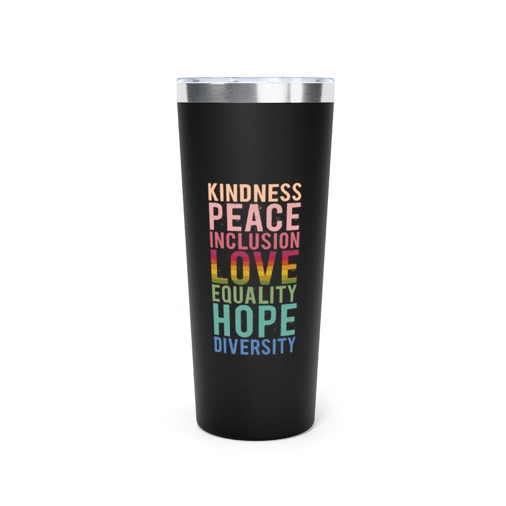 Peace + Love + Hope Copper Vacuum Insulated 22oz Tumbler-Mug-ARC Designs