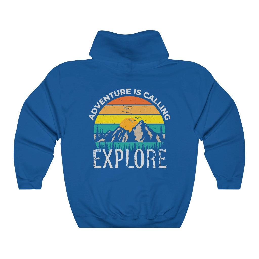 Adventure Is Calling Explore-Unisex Heavy Blend Hoodie